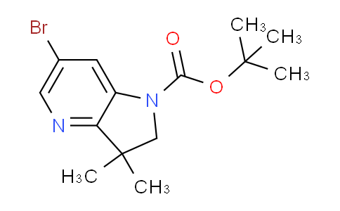 AM249439 | 1403901-49-4 | Tert-butyl 6-bromo-3,3-dimethyl-2,3-dihydro-1H-pyrrolo[3,2-b]pyridine-1-carboxylate