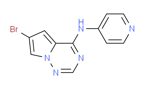 6-Bromo-n-(pyridin-4-yl)pyrrolo[2,1-f][1,2,4]triazin-4-amine