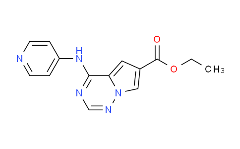 Ethyl 4-(pyridin-4-ylamino)pyrrolo[2,1-f][1,2,4]triazine-6-carboxylate