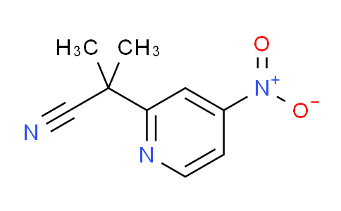 2-Methyl-2-(4-nitropyridin-2-yl)propanenitrile