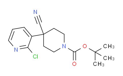 1-Piperidinecarboxylic acid, 4-(2-chloro-3-pyridinyl)-4-cyano-, 1,1-dimethylethyl ester