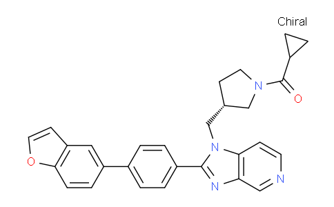 Methanone, [(3s)-3-[[2-[4-(5-benzofuranyl)phenyl]-1h-imidazo[4,5-c]pyridin-1-yl]methyl]-1-pyrrolidinyl]cyclopropyl-