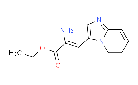 2-Propenoic acid, 2-amino-3-imidazo[1,2-a]pyridin-3-yl-, ethyl ester, (2z)-