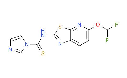 N-(5-(difluoromethoxy)thiazolo[5,4-b]pyridin-2-yl)-1H-imidazole-1-carbothioamide