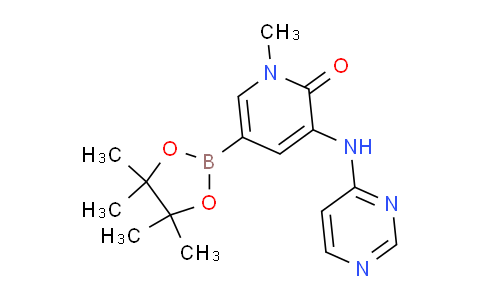 1-Methyl-3-(pyrimidin-4-ylamino)-5-(4,4,5,5-tetramethyl-1,3,2-dioxaborolan-2-yl)pyridin-2(1h)-one
