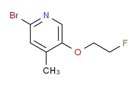 2-Bromo-5-(2-fluoroethoxy)-4-methylpyridine