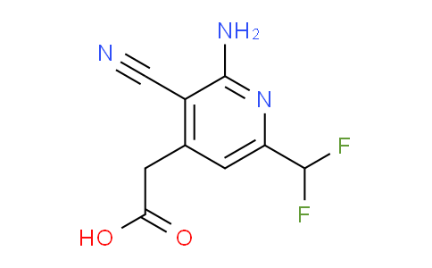 2-Amino-3-cyano-6-(difluoromethyl)pyridine-4-acetic acid