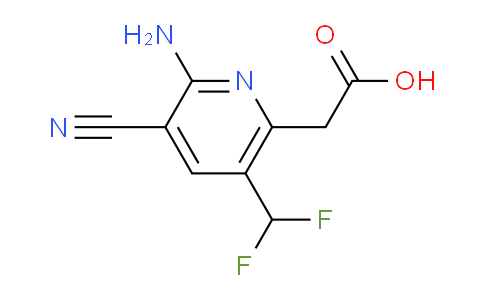 2-Amino-3-cyano-5-(difluoromethyl)pyridine-6-acetic acid