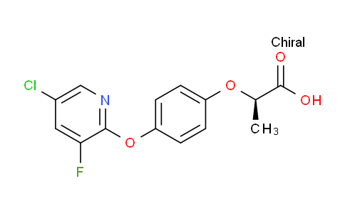 (2R)-2-[4-[(5-chloro-3-fluoro-2-pyridinyl)oxy]phenoxy]propanoic acid
