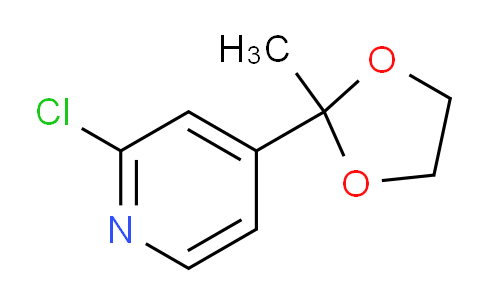 2-Chloro-4-(2-methyl-1,3-dioxolan-2-yl)pyridine