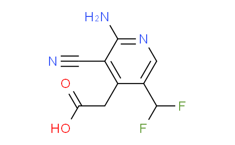 2-Amino-3-cyano-5-(difluoromethyl)pyridine-4-acetic acid