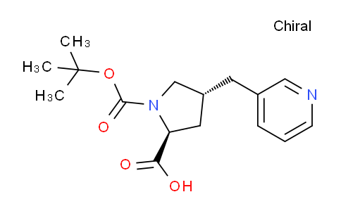 (2S,4R)-1-(tert-butoxycarbonyl)-4-(pyridin-3-ylmethyl)pyrrolidine-2-carboxylic acid