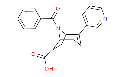 8-Benzoyl-2-(pyridin-3-yl)-8-azabicyclo[3.2.1]oct-2-ene-6-carboxylic acid