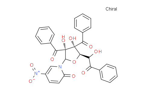 1-(2,3,5-Tribenzoyl-d-ribofuranosyl)-5-nitropyridine-2(1h)-one