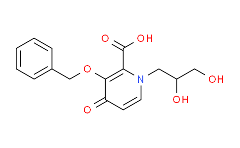 3-Benzyloxy-1-(2,3-dihydroxy-propyl)-4-oxo-1,4-dihydro-pyridine-2-carboxylic acid