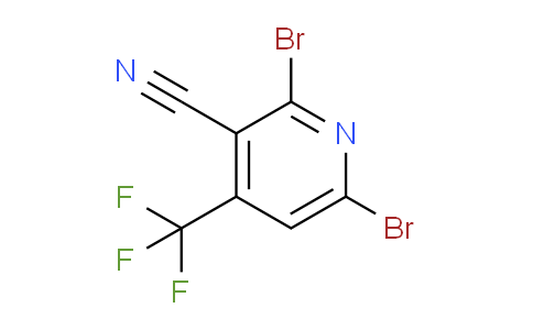 2,6-Dibromo-4-(trifluoromethyl)pyridine-3-carbonitrile