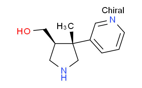 ((3S,4R)-4-methyl-4-(pyridin-3-yl)pyrrolidin-3-yl)methanol