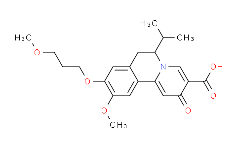 6-Isopropyl-10-methoxy-9-(3-methoxypropoxy)-2-oxo-6,7-dihydro-2h-pyrido[2,1-a]isoquinoline-3-carboxylic acid
