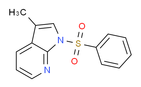 1H-pyrrolo[2,3-b]pyridine, 3-methyl-1-(phenylsulfonyl)-
