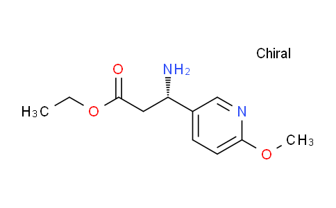 (S)-Ethyl 3-amino-3-(6-methoxypyridin-3-yl)propanoate