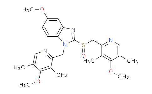 AM249905 | 1346599-85-6 | 5-Methoxy-1-((4-methoxy-3,5-dimethylpyridin-2-yl)methyl)-2-(((4-methoxy-3,5-dimethylpyridin-2-yl)methyl)sulfinyl)-1h-benzo[d]imidazole