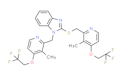 1-((3-Methyl-4-(2,2,2-trifluoroethoxy)pyridin-2-yl)methyl)-2-(((3-methyl-4-(2,2,2-trifluoroethoxy)pyridin-2-yl)methyl)thio)-1h-benzo[d]imidazole