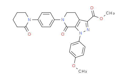 AM249908 | 1074365-84-6 | 1H-pyrazolo[3,4-c]pyridine-3-carboxylic acid, 4,5,6,7-tetrahydro-1-(4-methoxyphenyl)-7-oxo-6-[4-(2-oxo-1-piperidinyl)phenyl]-, methyl ester