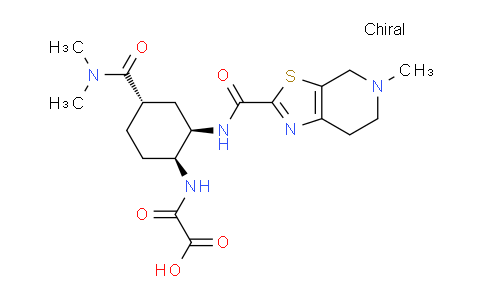 AM249921 | 767625-11-6 | 2-(((1S,2R,4s)-4-(dimethylcarbamoyl)-2-(5-methyl-4,5,6,7-tetrahydrothiazolo[5,4-c]pyridine-2-carboxamido)cyclohexyl)amino)-2-oxoacetic acid