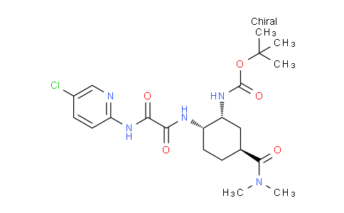 Tert-butyl (1r,2s,5s)-2-(2-(5-chloropyridin-2-ylamino)-2-oxoacetamido)-5-(dimethylcarbamoyl)cyclohexylcarbamate