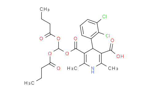 5-((Bis(butyryloxy)methoxy)carbonyl)-4-(2,3-dichlorophenyl)-2,6-dimethyl-1,4-dihydropyridine-3-carboxylic acid