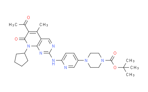 Tert-butyl 4-(6-((6-acetyl-8-cyclopentyl-5-methyl-7-oxo-7,8-dihydropyrido[2,3-d]pyrimidin-2-yl)amino)pyridin-3-yl)piperazine-1-carboxylate