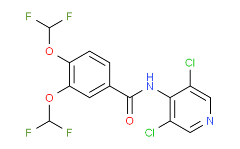 N-(3,5-dichloro-4-pyridinyl)-3,4-bis(difluoromethoxy)benzamide