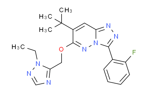 AM249951 | 252977-51-8 | 7-(Tert-butyl)-6-((1-ethyl-1h-1,2,4-triazol-5-yl)methoxy)-3-(2-fluorophenyl)-[1,2,4]triazolo[4,3-b]pyridazine