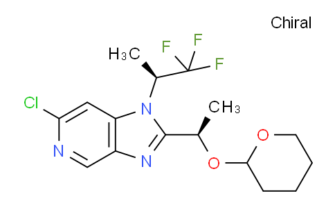 6-Chloro-2-((1r)-1-((tetrahydro-2h-pyran-2-yl)oxy)ethyl)-1-((s)-1,1,1-trifluoropropan-2-yl)-1h-imidazo[4,5-c]pyridine