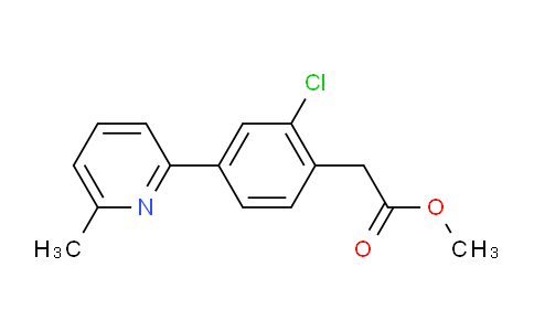Methyl 2-(2-chloro-4-(6-methylpyridin-2-yl)phenyl)acetate