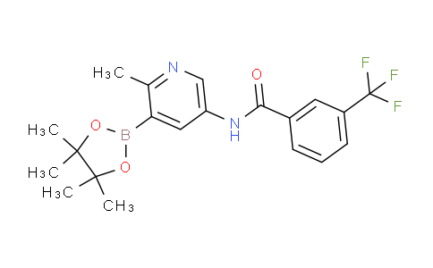 AM250006 | 1628839-34-8 | (2-Methyl-5-(3-(trifluoromethyl)benzamido)pyridin-3-yl)boronic acid pinacol ester