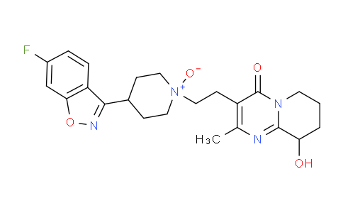 3-[2-[4-(6-Fluoro-1,2-benzoxazol-3-yl)-1-oxidopiperidin-1-ium-1-yl]ethyl]-9-hydroxy-2-methyl-6,7,8,9-tetrahydropyrido[1,2-a]pyrimidin-4-one