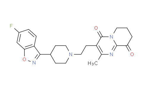 3-[2-[4-(6-Fluoro-1,2-benzoxazol-3-yl)piperidin-1-yl]ethyl]-2-methyl-7,8-dihydro-6h-pyrido[1,2-a]pyrimidine-4,9-dione