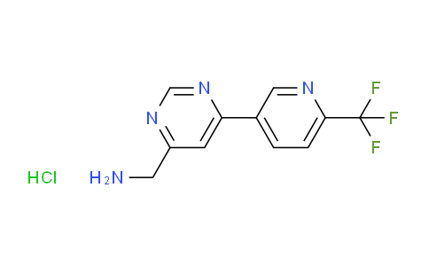 (6-(6-(Trifluoromethyl)pyridin-3-yl)pyrimidin-4-yl)methanamine hydrochloride