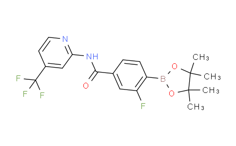 (2-Fluoro-4-((4-(trifluoromethyl)pyridin-2-yl)carbamoyl)phenyl)boronic acid pinacol ester