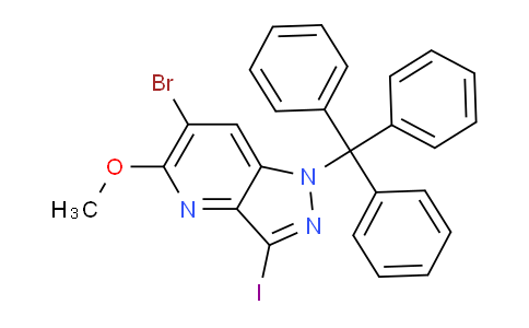 AM250113 | 1351813-62-1 | 6-Bromo-3-iodo-5-methoxy-1-trityl-1H-pyrazolo[4,3-b]pyridine