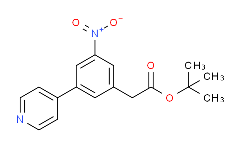 Tert-butyl 2-(3-nitro-5-(pyridin-4-yl)phenyl)acetate