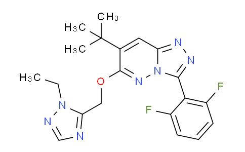 AM250151 | 286456-46-0 | 7-(Tert-butyl)-3-(2,6-difluorophenyl)-6-((1-ethyl-1h-1,2,4-triazol-5-yl)methoxy)-[1,2,4]triazolo[4,3-b]pyridazine