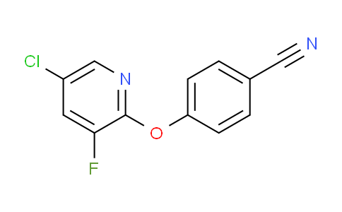 4-((5-Chloro-3-fluoropyridin-2-yl)oxy)benzonitrile