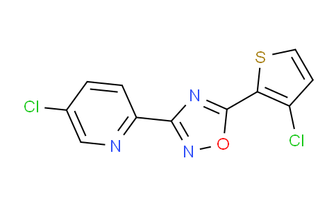 AM250205 | 478488-83-4 | 3-(5-Chloropyridin-2-yl)-5-(3-chlorothiophen-2-yl)-1,2,4-oxadiazole