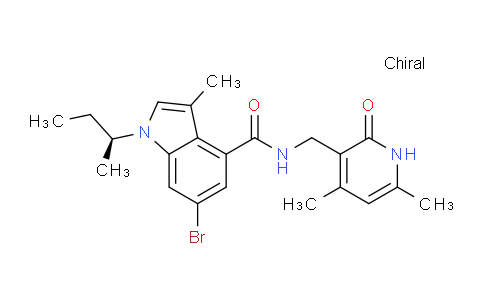 (S)-6-Bromo-1-(sec-butyl)-n-((4,6-dimethyl-2-oxo-1,2-dihydropyridin-3-yl)methyl)-3-methyl-1h-indole-4-carboxamide
