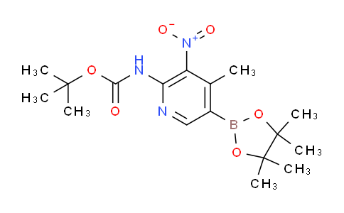6-Tert-butyloxycarbonylamino-5-nitro-4-methylpyridine-3-boronic acid pinacol ester