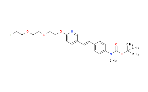 Tert-butyl (e)-(4-(2-(6-(2-(2-(2-fluoroethoxy)ethoxy)ethoxy)pyridin-3-yl)vinyl)phenyl)(methyl)carbamate