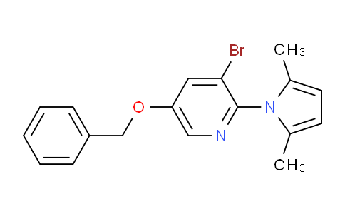 5-(Benzyloxy)-3-bromo-2-(2,5-dimethyl-1h-pyrrol-1-yl)pyridine