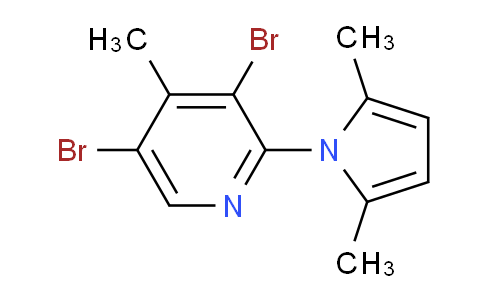 3,5-Dibromo-2-(2,5-dimethyl-1h-pyrrol-1-yl)-4-methylpyridine
